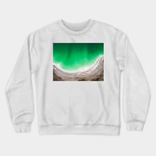 Emerald lake top view Crewneck Sweatshirt